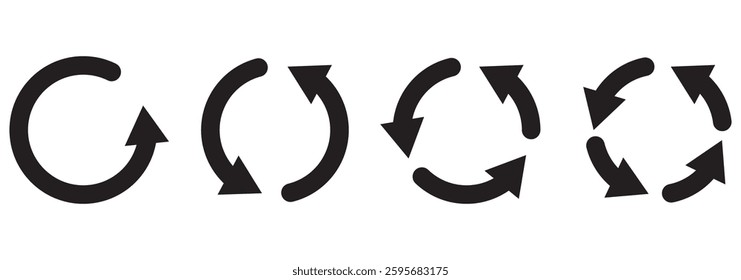 Refresh icon vector illustration. Reload sign and symbol. 1176