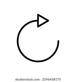 Refresh icon vector illustration. Reload sign and symbol. Update icon.