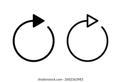 Refresh icon vector illustration. Reload sign and symbol. Update icon.