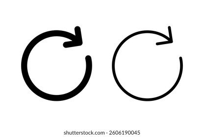 Refresh icon vector illustration. Reload sign and symbol. Update icon.