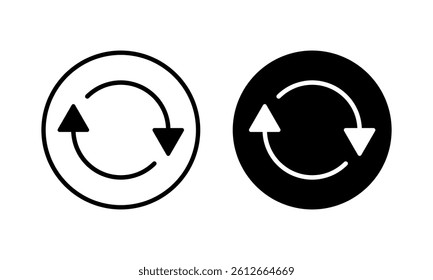 Refresh icon vector illustration. Reload sign and symbol. Update icon.