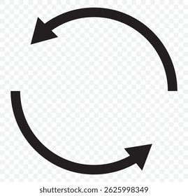 Refresh icon vector illustration. Reload sign and symbol. Update icon on Transparent Background. EPS 10.