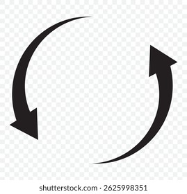 Refresh icon vector illustration. Reload sign and symbol. Update icon on Transparent Background. EPS 10.