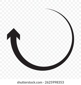 Refresh icon vector illustration. Reload sign and symbol. Update icon on Transparent Background. EPS 10.