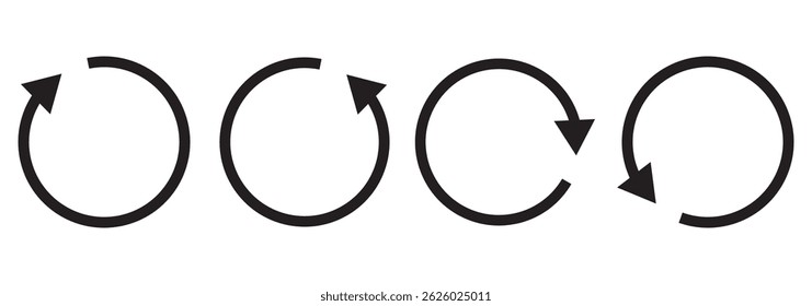Refresh icon vector illustration. Reload sign and symbol. Update icon.