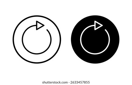 Refresh icon vector illustration. Reload sign and symbol. Update icon.