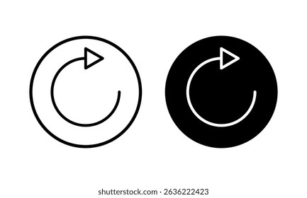 Refresh icon vector illustration. Reload sign and symbol. Update icon.
