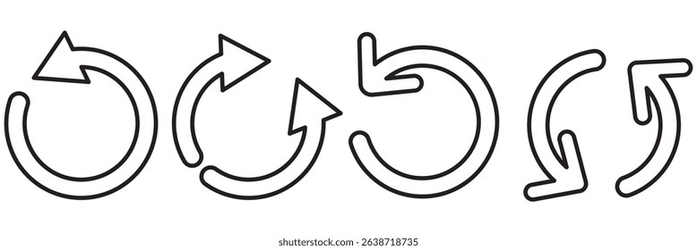 Refresh icon vector illustration. Reload sign and symbol. Update icon.