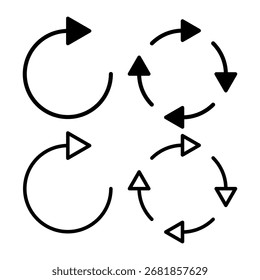 Refresh icon vector illustration. Reload sign and symbol. Update icon.