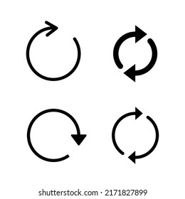 Refresh icon vector. Reload sign and symbol. Update icon.
