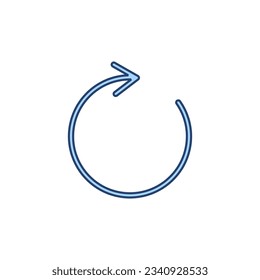 Refresh icon vector. Reload sign and symbol. Update icon.