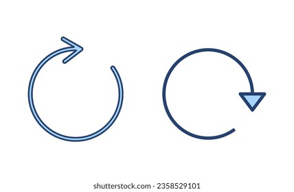 Icon-Vektorgrafik aktualisieren. Zeichen und Symbol erneut laden. Aktualisieren des Symbols.