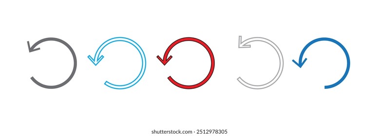 Refresh icon vector. Reload sign and symbol. Update icon.