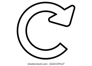 Vetor do ícone de atualização. sinal de recarga. Setas circulares.