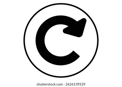 Refresh icon vector. reload sign. Circular arrows.