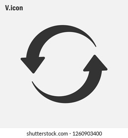 Refresh icon vector. Reload. Update