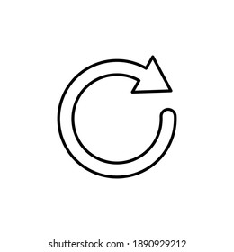 Refresh icon vector. Reload icon vector. Update icon.