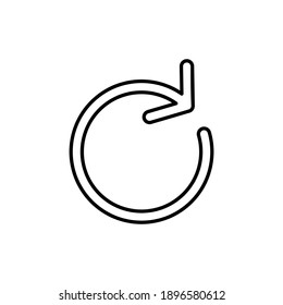 Refresh icon vector. Reload icon vector. Update icon.