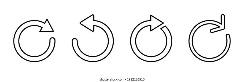 Refresh icon vector. Reload icon vector. Update icon.