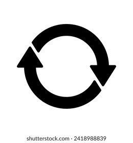 Refresh icon vector. Reload icon vector. Update icon.