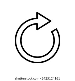 Refresh icon vector. Reload icon vector. Update icon.