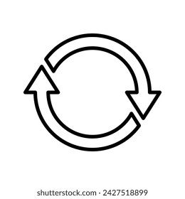 Refresh icon vector. Reload icon vector. Update icon.