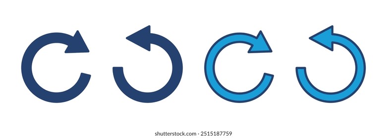 Refresh icon vector. Reload icon vector. Update icon.