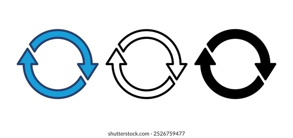 Refresh icon vector. Reload icon vector. Update icon.