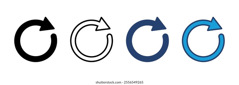 Refresh icon vector. Reload icon vector. Update icon.