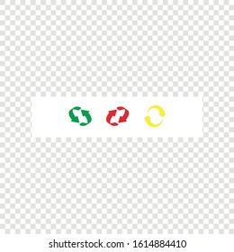 Refresh icon vector, refresh sign, reload symbol. Colored icons.