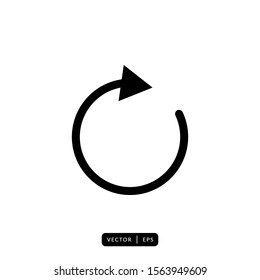 Refresh Icon Vector - Sign or Symbol