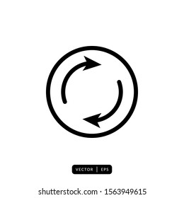 Refresh Icon Vector - Sign or Symbol