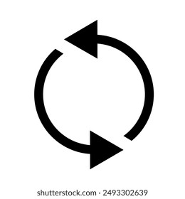 refresh icon vector with simple design.reload icon