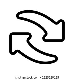 Refresh Icon Vector Symbol Design Illustration