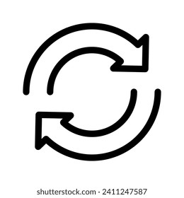 Refresh Icon Vector Symbol Design Illustration