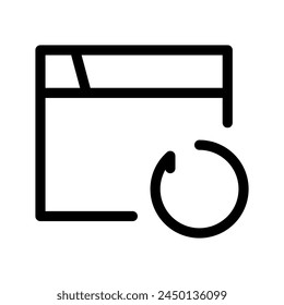 Refresh Icon Vector Symbol Design Illustration