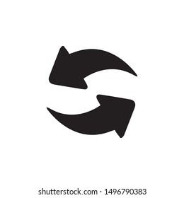 Refresh icon vector. Refresh symbol. Linear style sign for mobile concept and web design. Refresh symbol illustration. Pixel vector graphics - Vector.