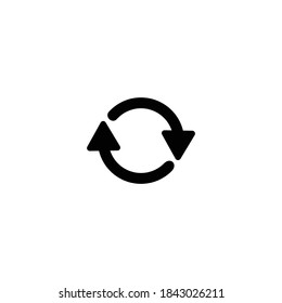 refresh icon vector symbol white background