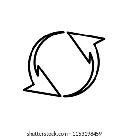 refresh icon vector template