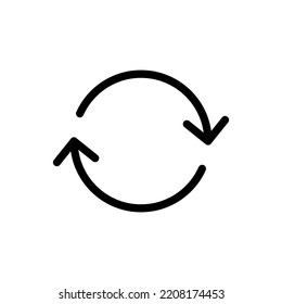 Refresh Icon Vector For Web And Mobile App. Reload Sign And Symbol. Update Icon.