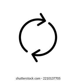 Refresh Icon Vector For Web And Mobile App. Reload Sign And Symbol. Update Icon.