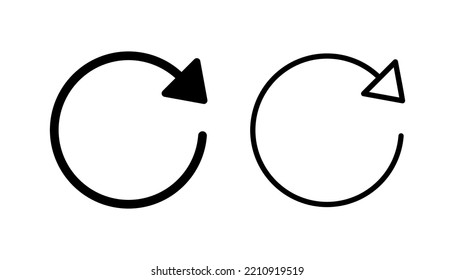Refresh Icon Vector For Web And Mobile App. Reload Sign And Symbol. Update Icon.