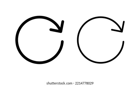 Refresh Icon Vector For Web And Mobile App. Reload Sign And Symbol. Update Icon.