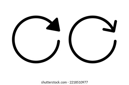 Refresh Icon Vector For Web And Mobile App. Reload Sign And Symbol. Update Icon.