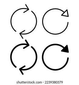 Refresh icon vector for web and mobile app. Reload sign and symbol. Update icon.