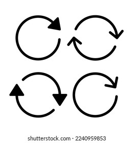 Refresh icon vector for web and mobile app. Reload sign and symbol. Update icon.