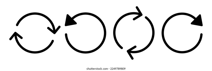 Refresh icon vector for web and mobile app. Reload sign and symbol. Update icon.
