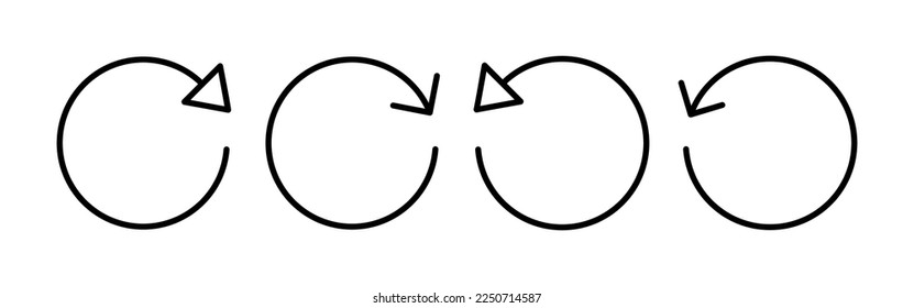 Refresh icon vector for web and mobile app. Reload sign and symbol. Update icon.