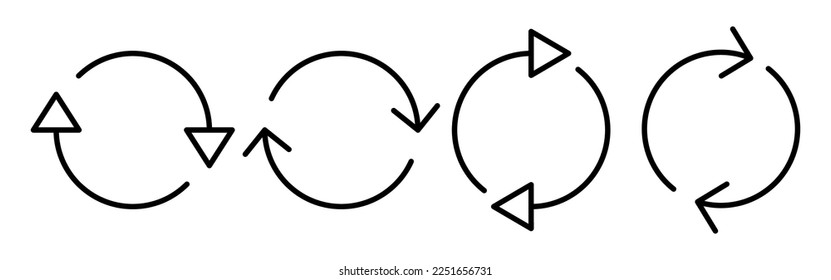 Refresh icon vector for web and mobile app. Reload sign and symbol. Update icon.