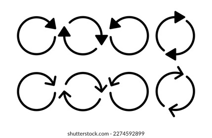 Refresh icon vector for web and mobile app. Reload sign and symbol. Update icon.